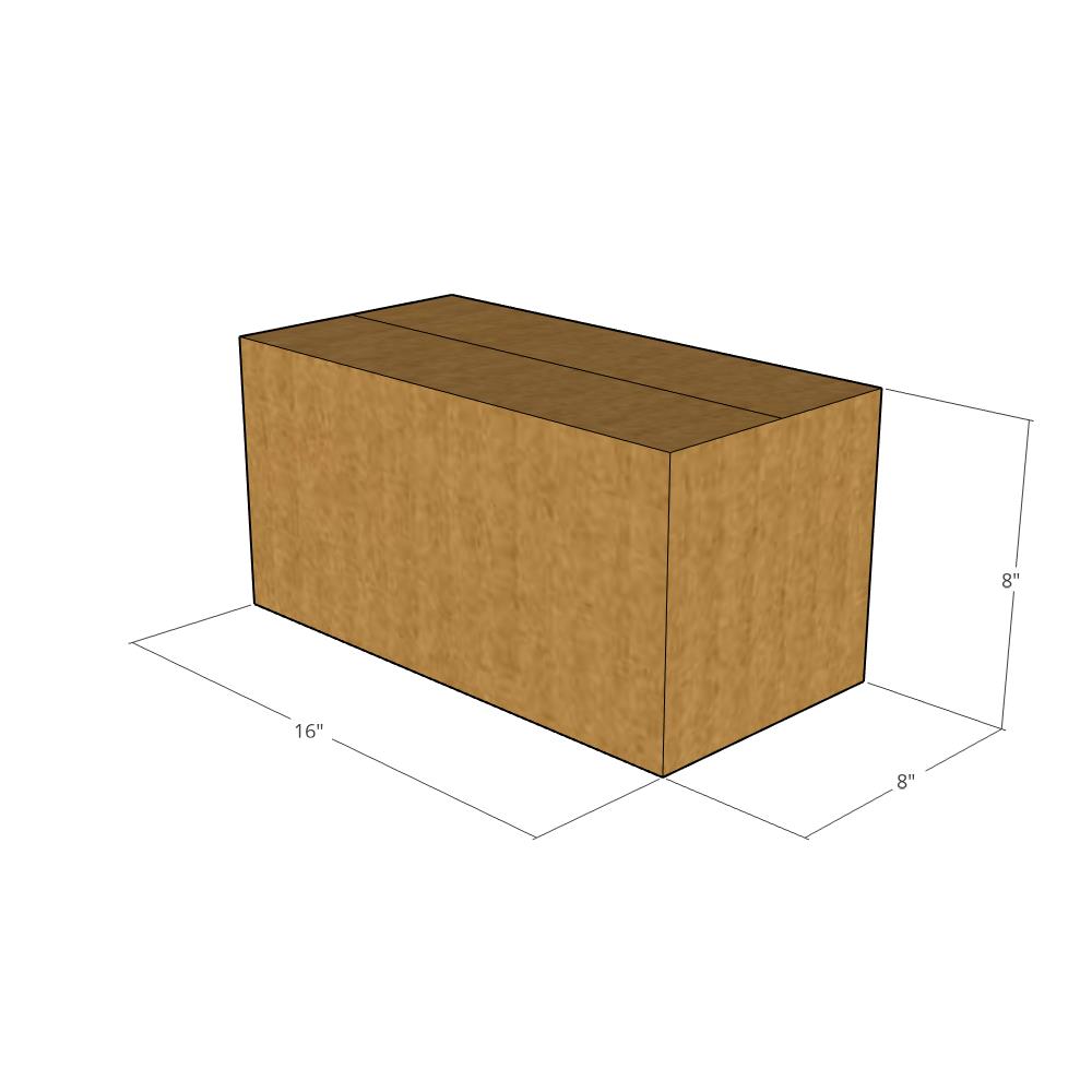 16 x 8 x 8" Long Corrugated Boxes -25 per Bundle