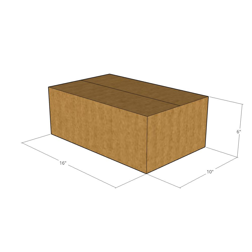 16 x 10 x 6" Corrugated Boxes -25 per Bundle