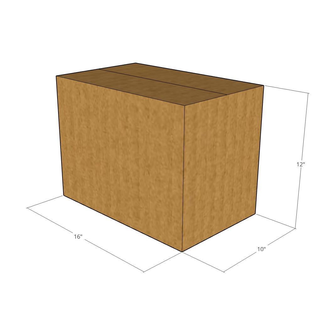 16 x 10 x 12" Corrugated Boxes -25 per Bundle