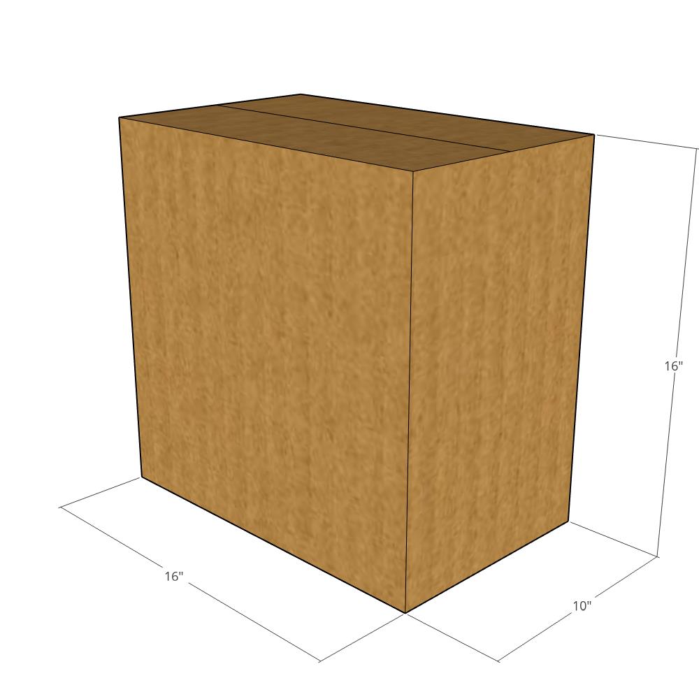 16 x 10 x 16" Corrugated Boxes -25 per Bundle
