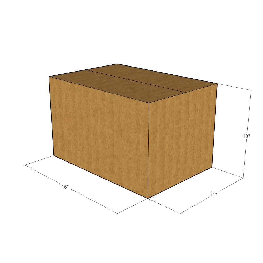 16 x 11 x 10" Corrugated Boxes -25 per Bundle
