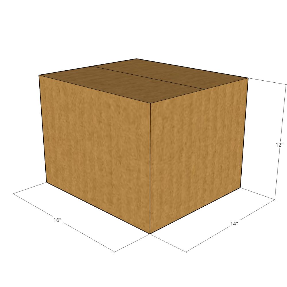 16 x 14 x 12" Corrugated Boxes -25 per Bundle