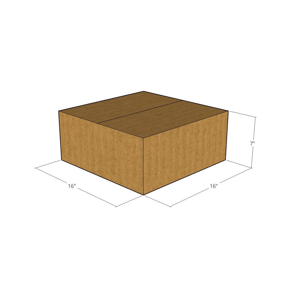 16 x 16 x 7" Corrugated Boxes -25 per Bundle
