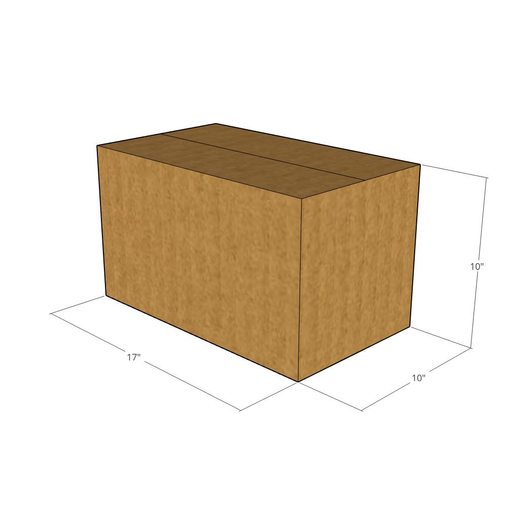 17 x 10 x 10" Long Corrugated Boxes -25 per Bundle