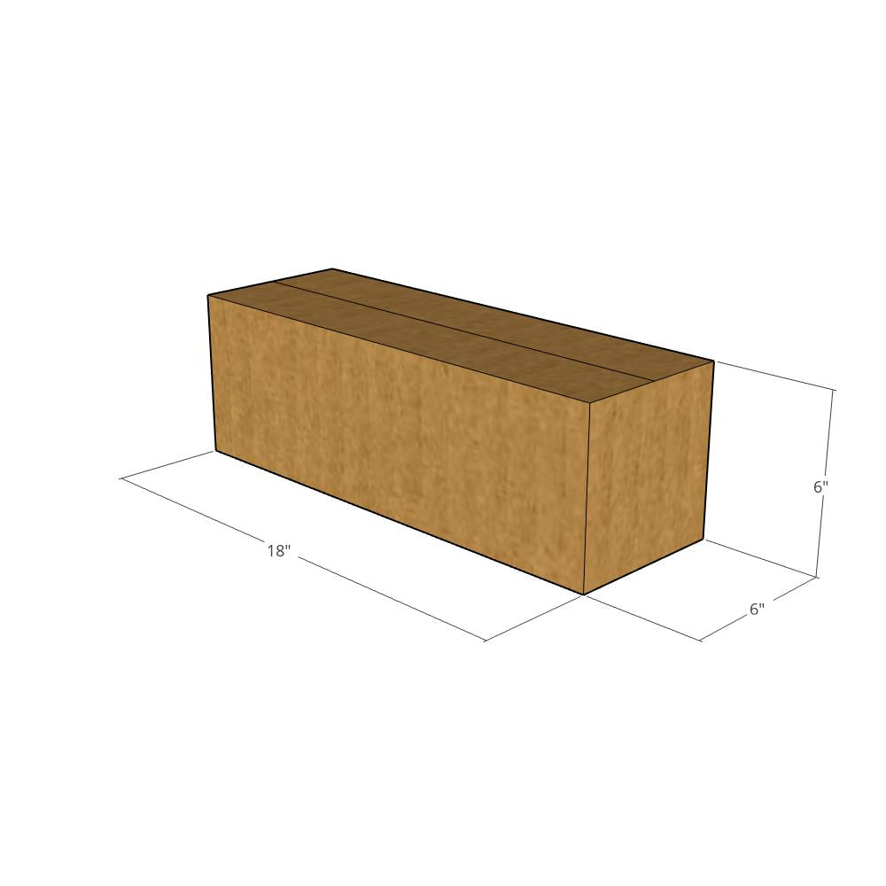 18 x 6 x 6" Long Corrugated Boxes -25 per Bundle