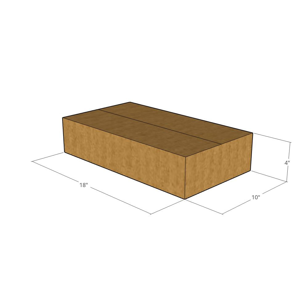 18 x 10 x 4" Flat Corrugated Boxes -25 per Bundle