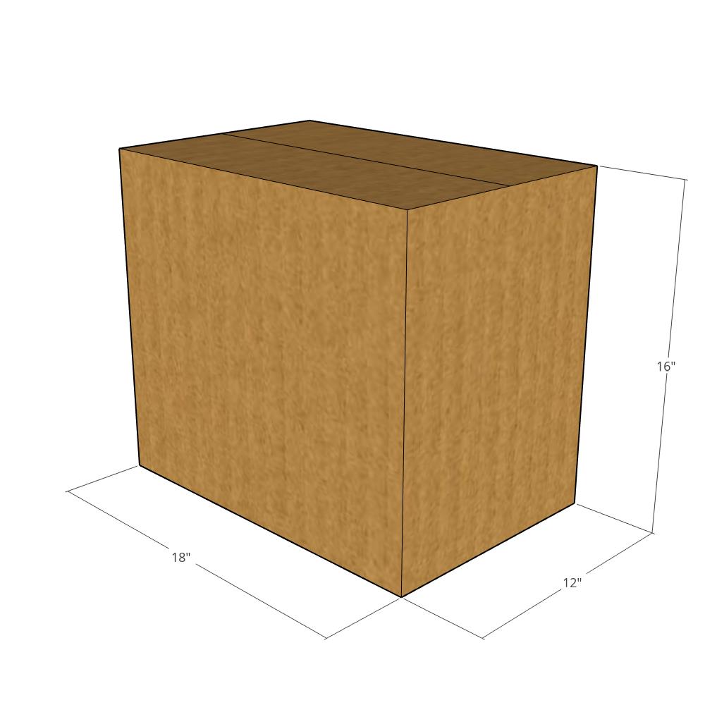 18 x 12 x 16" Corrugated Boxes -25 per Bundle