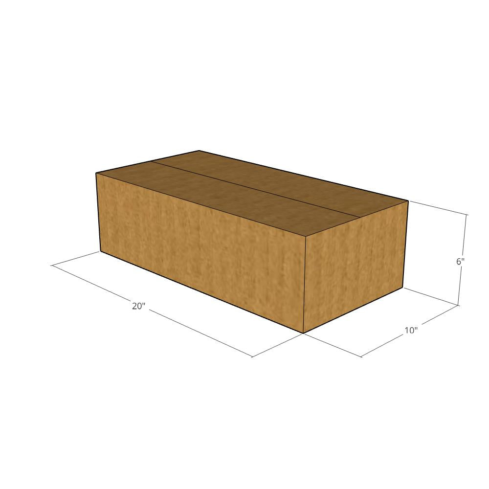 20 x 10 x 6" Long Corrugated Boxes -25 per Bundle