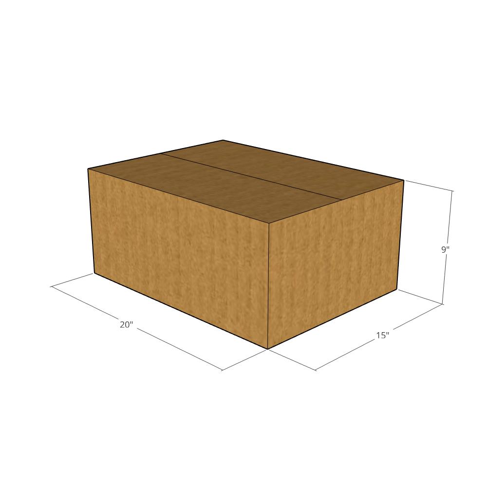 20 x 15 x 9" Corrugated Boxes -25 per Bundle