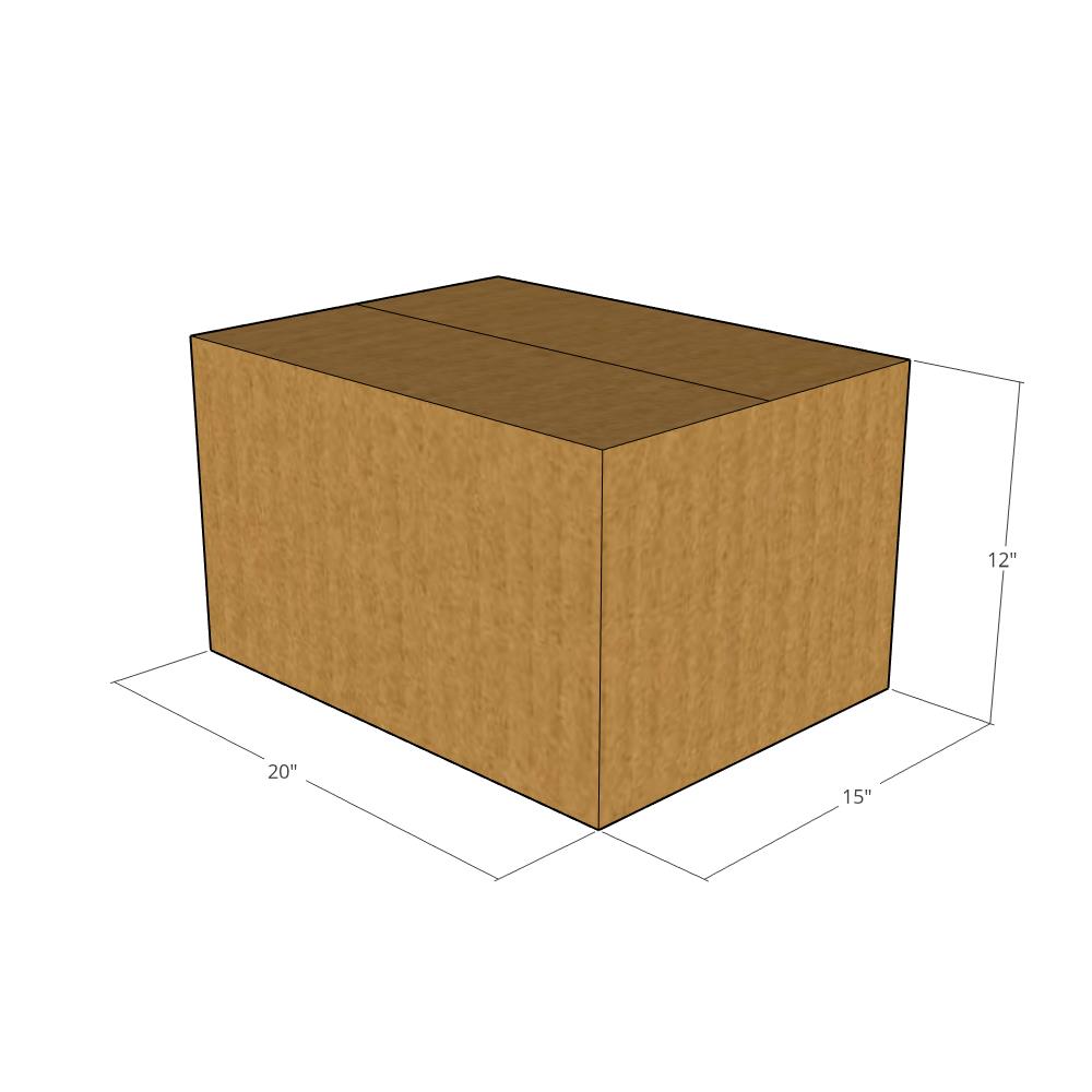 20 x 15 x 12" Corrugated Boxes -25 per Bundle