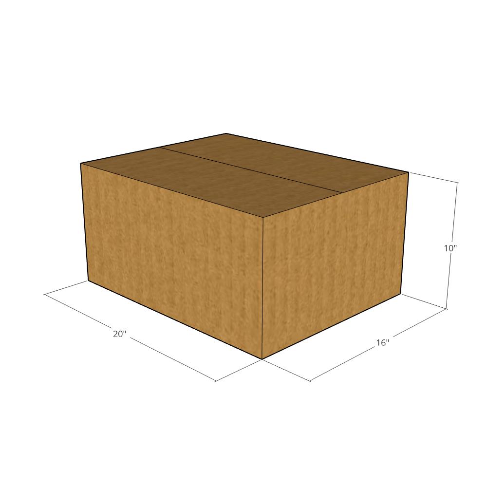 20 x 16 x 10" Corrugated Boxes -25 per Bundle