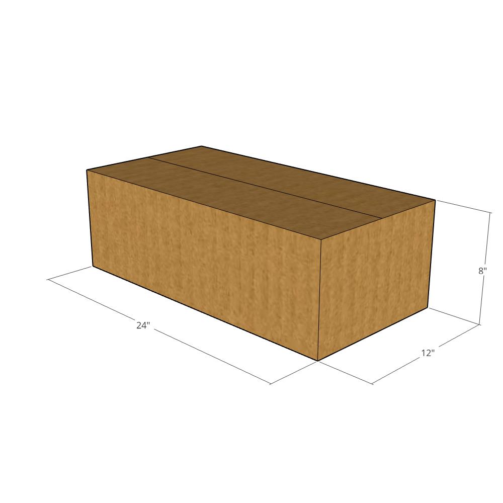 24 x 12 x 8" Corrugated Boxes -25 per Bundle