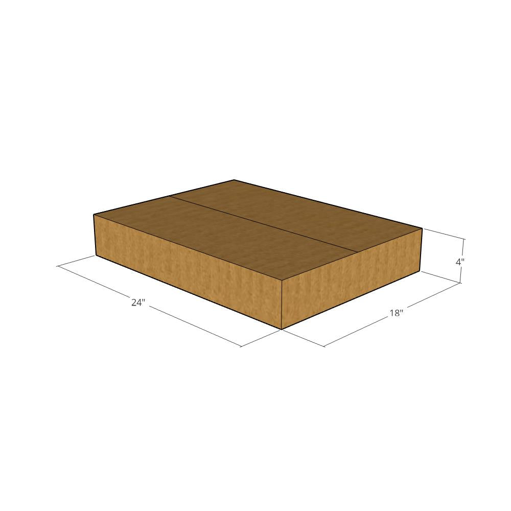 24 x 18 x 4" Flat Corrugated Boxes -20 per Bundle