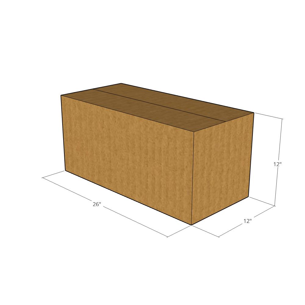 26 x 12 x 12" Long Corrugated Boxes -20 per Bundle