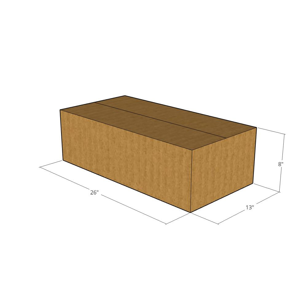 26 x 13 x 8" Corrugated Boxes -20 per Bundle