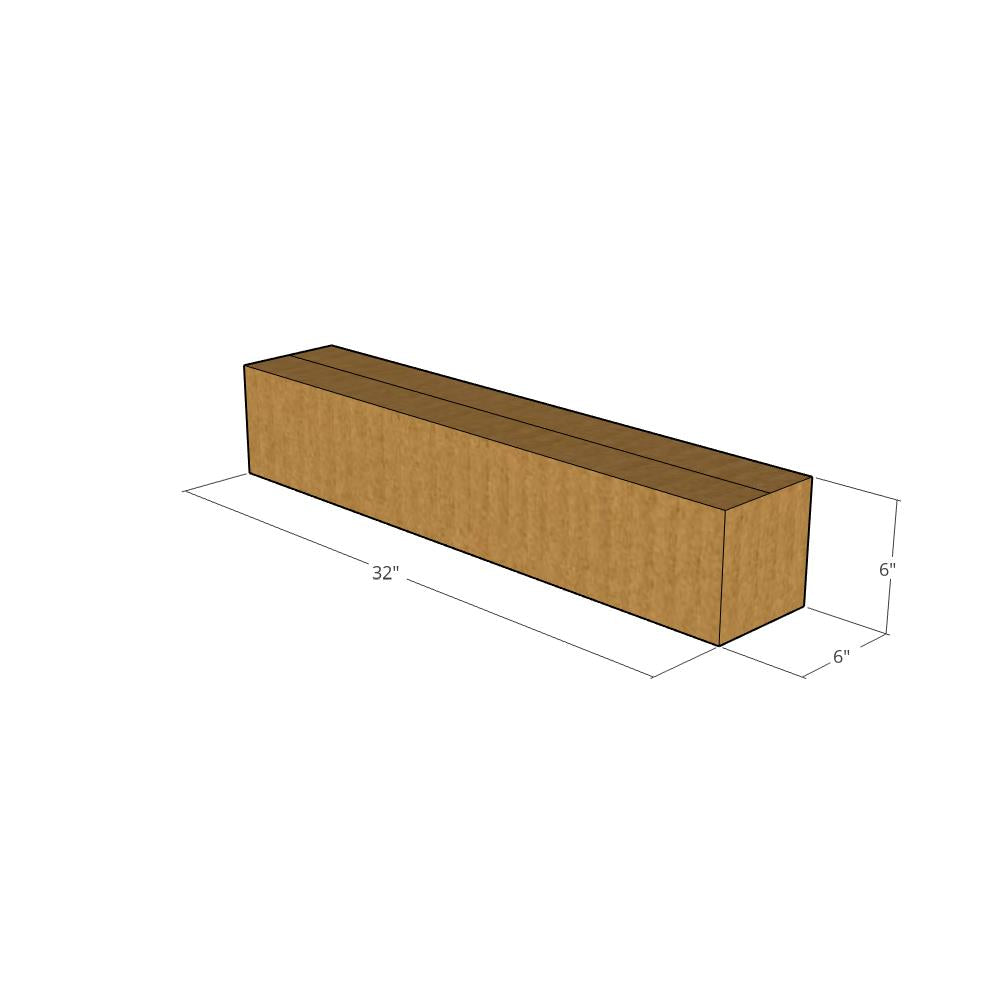32 x 6 x 6" Long Corrugated Boxes -25 per Bundle