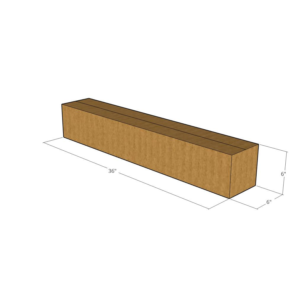 36 x 6 x 6" Long Corrugated Boxes -25 per Bundle