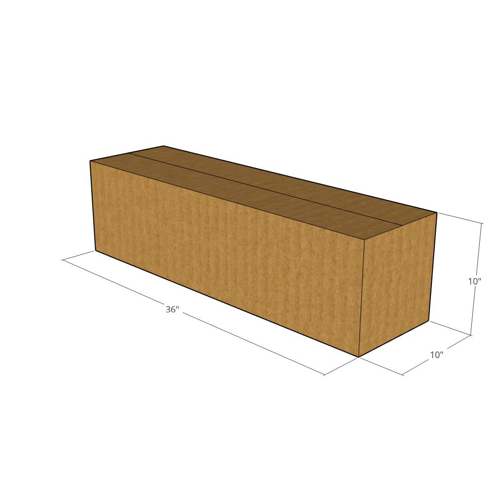 36 x 10 x 10" Long Corrugated Boxes -20 per Bundle