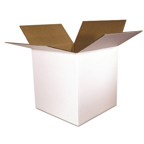 17 1/4 x 11 1/4 x 6" White Corrugated Boxes -25 per Bundle