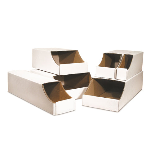 9 x 12 x 4 1/2" Stackable Corrugated Bin Boxes -50 per Bundle