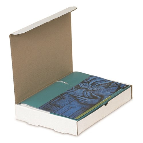 12 1/8 x 9 1/4 x 4" White Literature Mailers -50 per Bundle