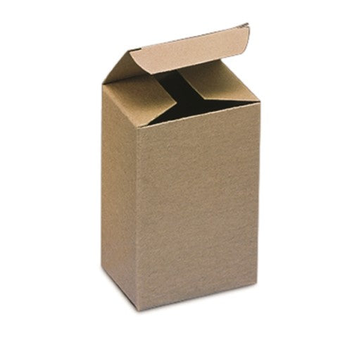 1 1/2 x 1 1/2 x 4" Kraft Reverse Tuck Folding Cartons -1000 per Case