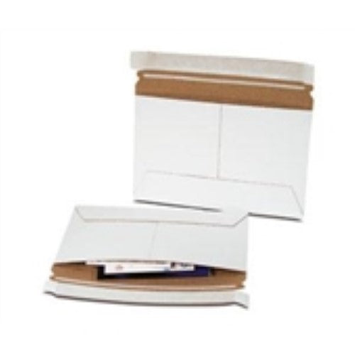 9 x 6" White Side Loading Stayflats Lite® Mailers -200 per Case