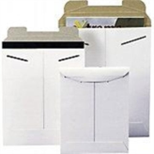 6 x 8" White Stayflats® Mailers -100 per Case