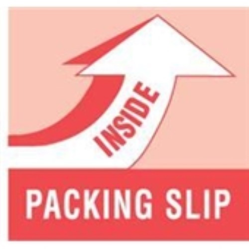 4 x 4" - "Packing Slip Inside" Labels -500 per Roll