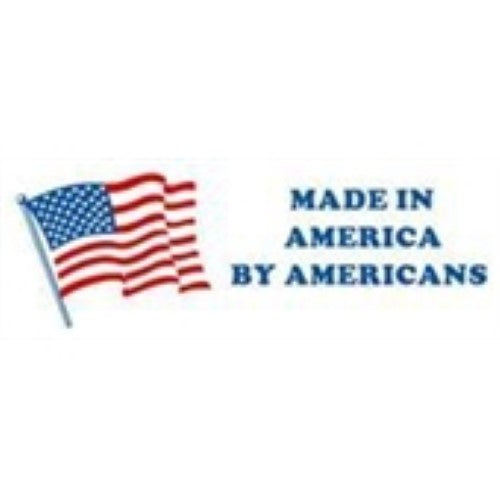 2 x 8" - "Made in America by Americans" Labels -500 per Roll