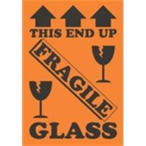 4 x 6" - "Fragile" Labels -500 per Roll