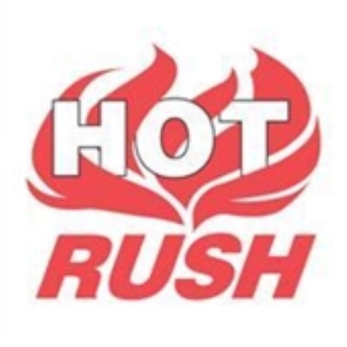 4 x 4" - "Hot Rush" Labels -500 per Roll