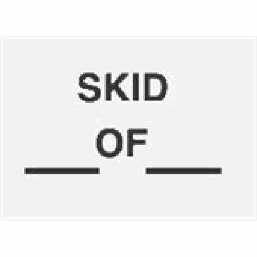 3 x 5" - "Skid___ of ___" Labels -500 per Roll