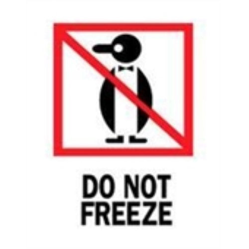 3 x 4" - "Do Not Freeze" Labels -500 per Roll