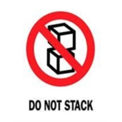 3 x 4" - "Do Not Stack" Labels -500 per Roll