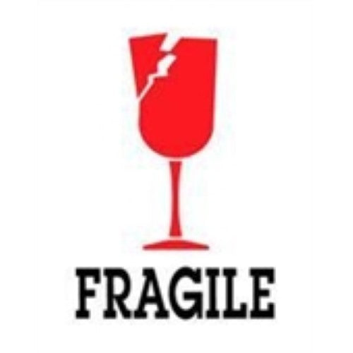 3 x 4" - "Fragile" Labels -500 per Roll