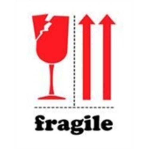 3 x 4" - "Fragile" Labels -500 per Roll