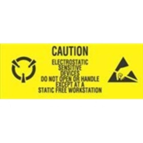 1 x 2 1/2" - "Electrostatic Sensitive Devices" Labels -500 per Roll