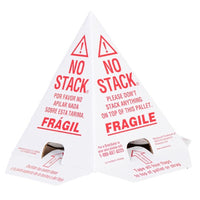 Thumbnail for White with Red Print Pallet Cones - English, French & Spanish -50 per Case