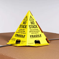 Thumbnail for Yellow with Black Print Pallet Cones - English, French & Spanish -50 per Case
