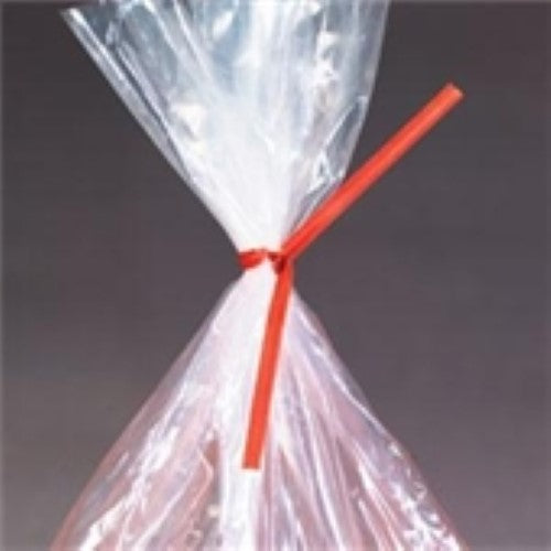 5 x 5 /32" Red Paper Twist Ties -2000 per Case