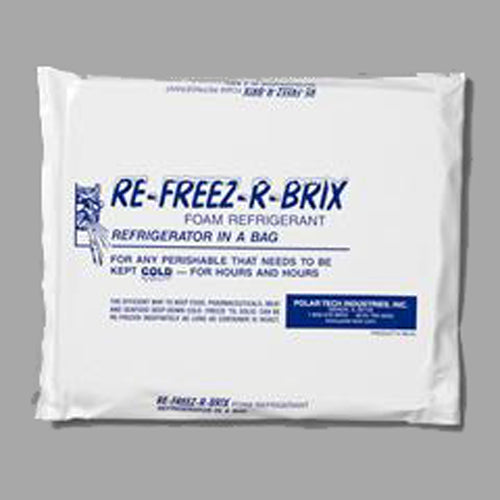 9 x 4 x 1 1/2" Re-Freez-R-Brix® Cold Bricks -6 per Case