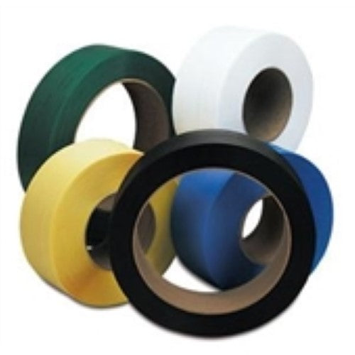 1/2" x 9900' - 9 x 8" Core Machine Grade Polypropylene Strapping - Embossed -1 Each
